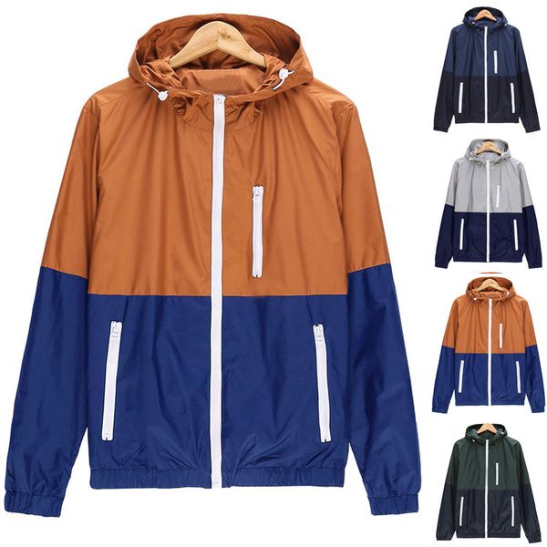 men's sports jackets hooded outdoor windbreaker lightweight bomber jackets windproof rainproof woman sportswear coat, Black;brown
men's sports jackets hooded outdoor windbreaker lightweight bomber jackets windproof rainproof woman sportswear coat, Black;brown