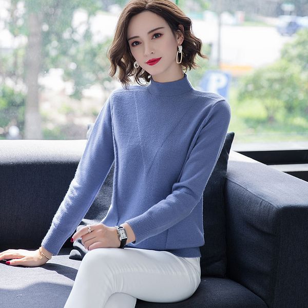 autumn winter lady long sleeve solid knitted pullovers women half turtleneck warm sweaters, White;black
autumn winter lady long sleeve solid knitted pullovers women half turtleneck warm sweaters, White;black