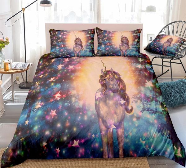 3d unicorn duvet cover set galaxy unicorn bedding kids boys girls colorful stars quilt cover rainbow bed set dropship
3d unicorn duvet cover set galaxy unicorn bedding kids boys girls colorful stars quilt cover rainbow bed set dropship