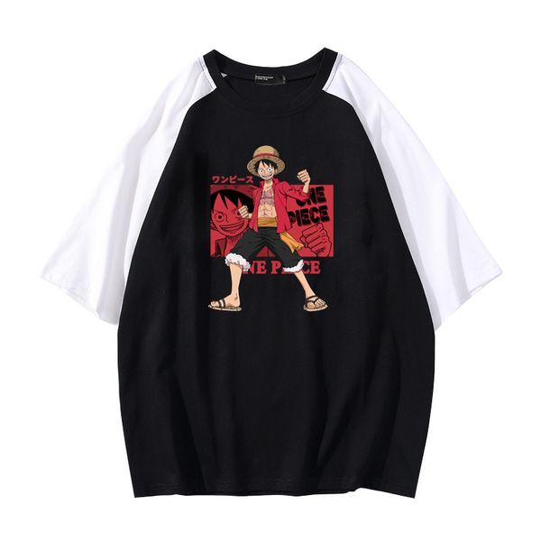 streetwear one piece luffy t shirt japanese anime black short sleeve loose men cotton t-shirt harajuku summer tshirt, White;black
streetwear one piece luffy t shirt japanese anime black short sleeve loose men cotton t-shirt harajuku summer tshirt, White;black