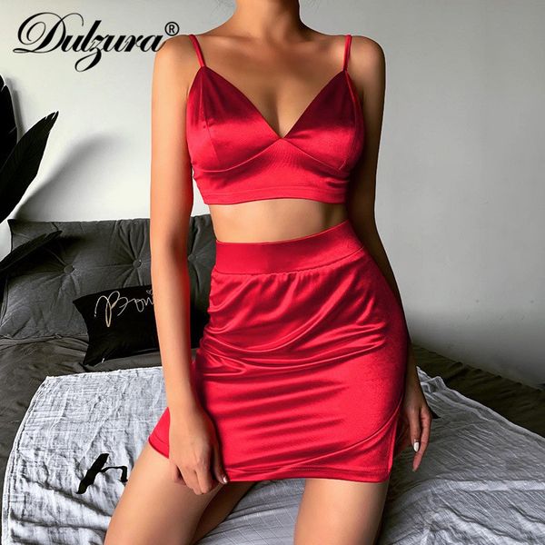dulzura satin women 2 piece set crop mini skirt slit bodycon streetwear 2020 summer clothes outfit coord set party club, White
dulzura satin women 2 piece set crop mini skirt slit bodycon streetwear 2020 summer clothes outfit coord set party club, White