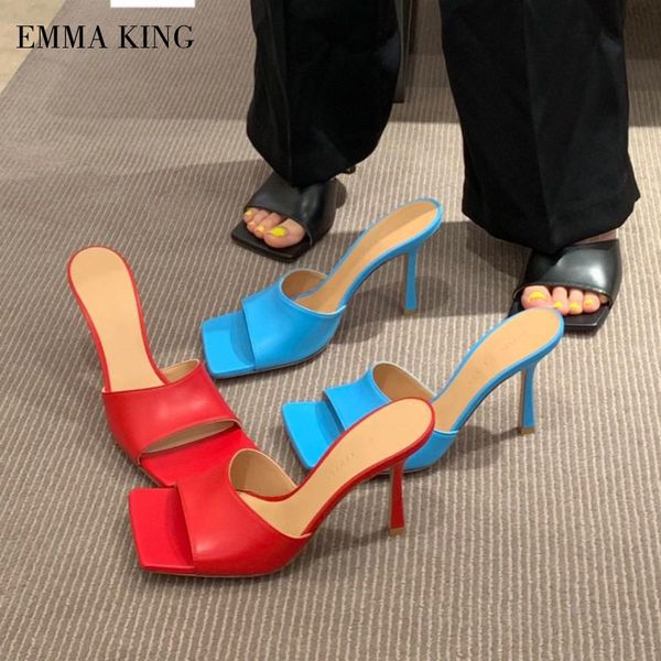 2020 nature leather square toe slippers open toe women sandalias beach sandals women thin high heels slippers fashion shoe, Black
2020 nature leather square toe slippers open toe women sandalias beach sandals women thin high heels slippers fashion shoe, Black