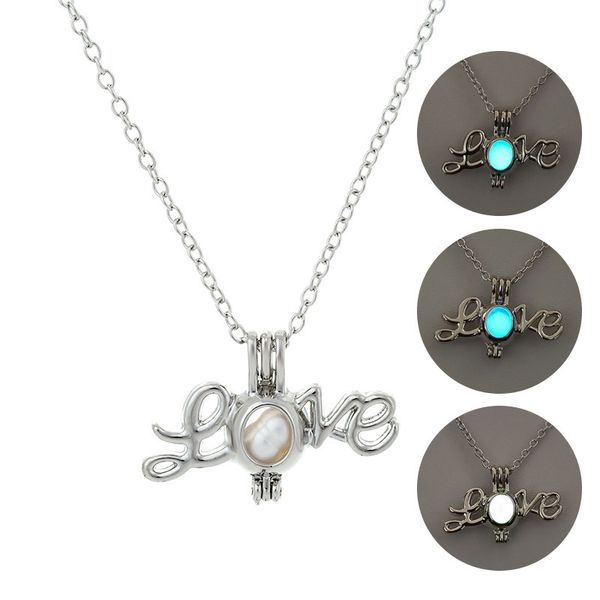2019 luminescence ornaments can open love lovers noctilucent pendeloque cut personality necklace, Silver
2019 luminescence ornaments can open love lovers noctilucent pendeloque cut personality necklace, Silver