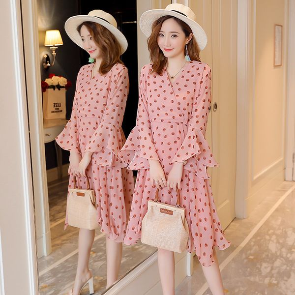 maternity dresses clothes spring summer elegant dot floral breastffeding long sleeve chiffon nursing dress pregnant women out, White
maternity dresses clothes spring summer elegant dot floral breastffeding long sleeve chiffon nursing dress pregnant women out, White