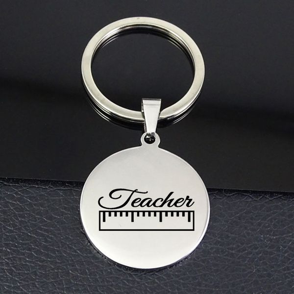 stainless steel disc keychain teacher keychains jewelry for teachers yp7499, Silver
stainless steel disc keychain teacher keychains jewelry for teachers yp7499, Silver