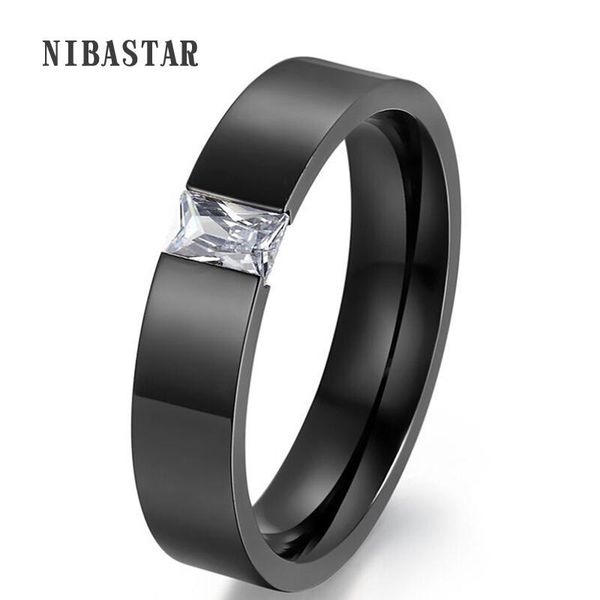 fashion crystal zircon jewelry two color plated ring classic 316l stainless steel rings for women men, Silver
fashion crystal zircon jewelry two color plated ring classic 316l stainless steel rings for women men, Silver