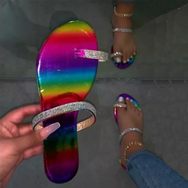 2020 summer slippers women casual flip flops beach sandals crystal rainbow female flat slippers outdoor shoes big size 35-43, Black
2020 summer slippers women casual flip flops beach sandals crystal rainbow female flat slippers outdoor shoes big size 35-43, Black