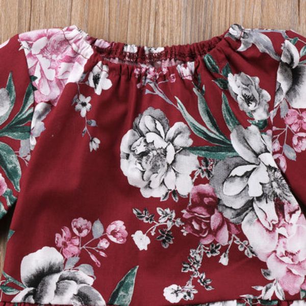 2018 toddler kids baby girls cotton long sleeves floral printed bodysuit jumpsuit red cute outfits clothing, White
2018 toddler kids baby girls cotton long sleeves floral printed bodysuit jumpsuit red cute outfits clothing, White
