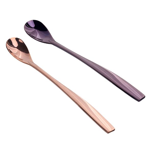 set of 2 stainless steel long handle spoons for ice cream sundae coffee milk
set of 2 stainless steel long handle spoons for ice cream sundae coffee milk