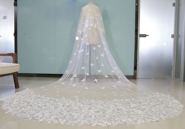 luxurious butterfly appliques bridal veils 3m cathedral length veil in stock white ivory wedding veils with comb 100% real p, Black
luxurious butterfly appliques bridal veils 3m cathedral length veil in stock white ivory wedding veils with comb 100% real p, Black