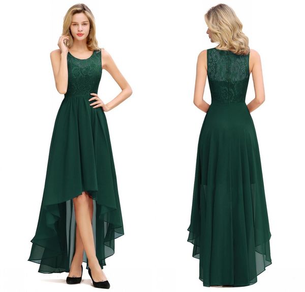 dark green chiffon long bridesmaid dresses hi lo wedding guest party gown sleeveless lace flower vestido madrinha cps1323, White;pink
dark green chiffon long bridesmaid dresses hi lo wedding guest party gown sleeveless lace flower vestido madrinha cps1323, White;pink