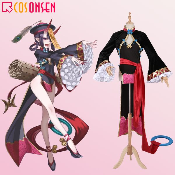 

fate grand order shuten-douji 4th anniversary cosplay costume anime fgo suit cosplayonsen custom made, Black