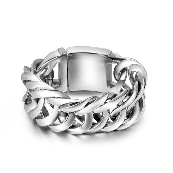 link chain men's bracelets rock link wristband 22cm length 33.8mm width hip hop bracelet for men rock bracelet make, Black
link chain men's bracelets rock link wristband 22cm length 33.8mm width hip hop bracelet for men rock bracelet make, Black
