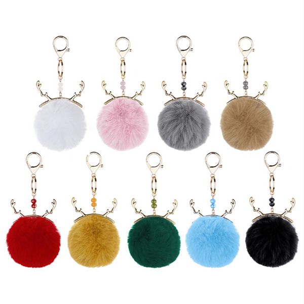 fashion cute fluffy faux fur ball elk keychain christmas elk pendant keyring handbag car key charms keychain christmas gift, Silver
fashion cute fluffy faux fur ball elk keychain christmas elk pendant keyring handbag car key charms keychain christmas gift, Silver