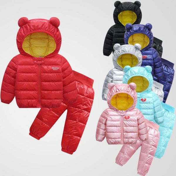 2019 new baby boy and girls winter love hooded jacket coat+wide elastic waistband trousers waterproof snow warm suit, White
2019 new baby boy and girls winter love hooded jacket coat+wide elastic waistband trousers waterproof snow warm suit, White