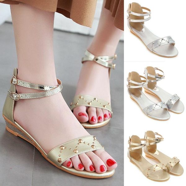 new gold sliver womens shoes open toe breathable flats thick bottom buckle strap shoes roman ladies sandalias mujer 2020 #c3, Black
new gold sliver womens shoes open toe breathable flats thick bottom buckle strap shoes roman ladies sandalias mujer 2020 #c3, Black