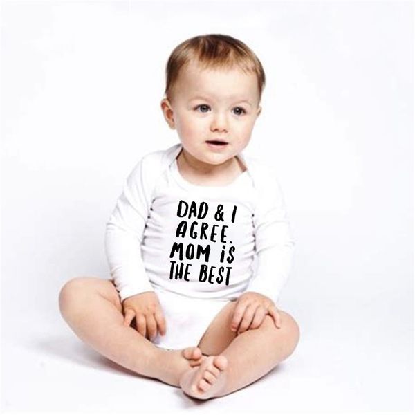 dad and i agree mom is the baby rompers boys girls autumn long sleeve funny romper toddler playsuit onesie wear, Blue
dad and i agree mom is the baby rompers boys girls autumn long sleeve funny romper toddler playsuit onesie wear, Blue