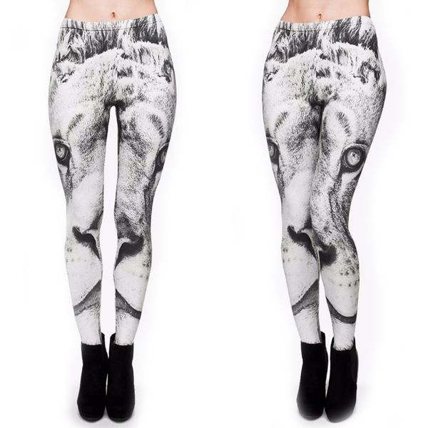 2018 women funny animal grey lion fitness leggings female stretched slim pants with soft milk silk fabric elastic leggings, Black
2018 women funny animal grey lion fitness leggings female stretched slim pants with soft milk silk fabric elastic leggings, Black