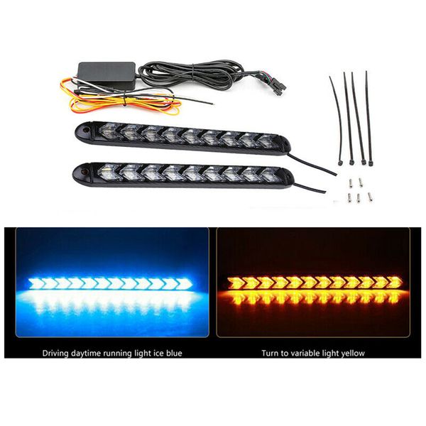 2pcs car daytime running light drl blue/white+amber arrow flowing turn signal light dual-color led lamp for 12v universal car
2pcs car daytime running light drl blue/white+amber arrow flowing turn signal light dual-color led lamp for 12v universal car