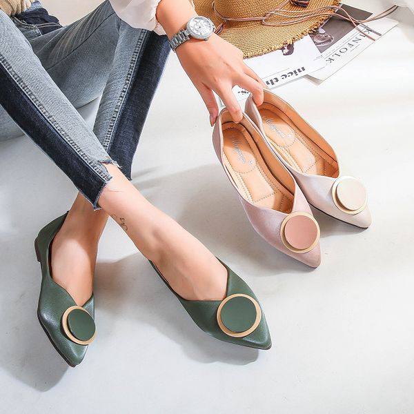 33-43 plus size single shoes woman round buckle shallow mouth ballet flats glitter microfiber flat shoes woman candy mules ns62, Black
33-43 plus size single shoes woman round buckle shallow mouth ballet flats glitter microfiber flat shoes woman candy mules ns62, Black