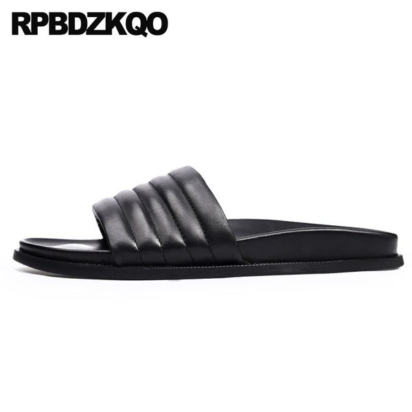 italian slides flat genuine leather black casual slippers shoes slip on designer beach mens sandals 2019 summer outdoor open toe
italian slides flat genuine leather black casual slippers shoes slip on designer beach mens sandals 2019 summer outdoor open toe