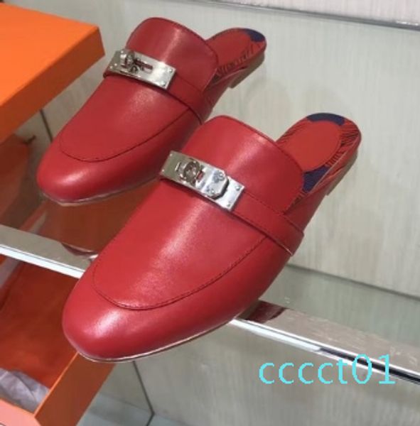 u733 40 many colors genuine leather belt mules shoes flat sandals white black red ct01
u733 40 many colors genuine leather belt mules shoes flat sandals white black red ct01