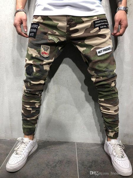 camouflage skinny mens long stretch jeans patches mens pencil pants fashion cool army green mens trousers, Blue
camouflage skinny mens long stretch jeans patches mens pencil pants fashion cool army green mens trousers, Blue