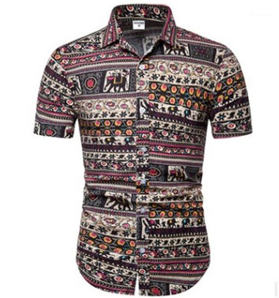 short sleeved lapel neck button shirts summer slim fashion mens mens floral print shirts designer, White;black
short sleeved lapel neck button shirts summer slim fashion mens mens floral print shirts designer, White;black