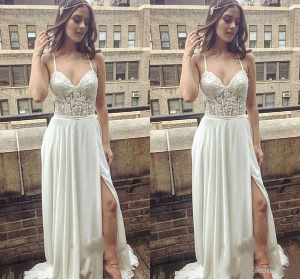 elegant lace prom dress deep v-neck chiffon spaghetti straps long with split special occasion dresses evening gowns floor length custom, Black
elegant lace prom dress deep v-neck chiffon spaghetti straps long with split special occasion dresses evening gowns floor length custom, Black