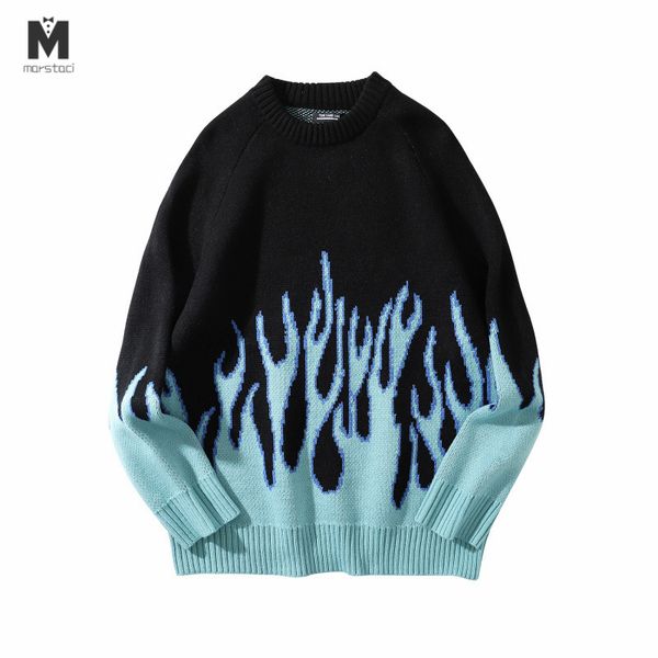 sweater men streetwear retro flame pattern hip hop autumn new pull over spandex o-neck oversize couple casual men's sweaters, White;black
sweater men streetwear retro flame pattern hip hop autumn new pull over spandex o-neck oversize couple casual men's sweaters, White;black