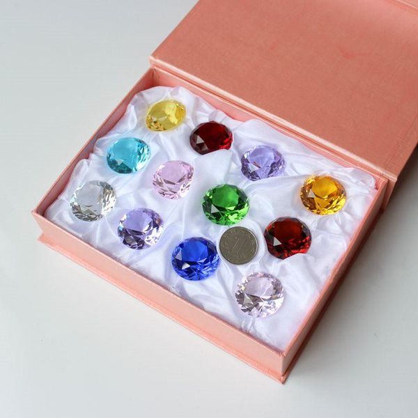 12pcs/set 30 mm crystal glass marbles diamond figurines paperweight feng shui miniature collectible gems crafts ornaments
12pcs/set 30 mm crystal glass marbles diamond figurines paperweight feng shui miniature collectible gems crafts ornaments