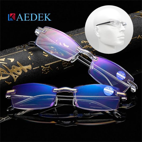 kaedek ultralight rimless reading glasses women men clear lens anti-blu-ray computer presbyopia eyewear diopter+1.0+1.5+2+2.5+3, White;black
kaedek ultralight rimless reading glasses women men clear lens anti-blu-ray computer presbyopia eyewear diopter+1.0+1.5+2+2.5+3, White;black