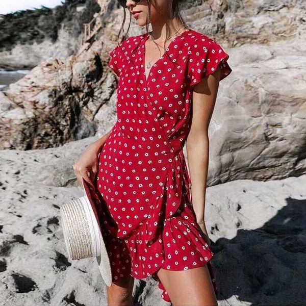 summer dress vintage mini red printed v-neck lace up ruffled women's dress 2019 beach mini short vestido dresses female, Black;gray
summer dress vintage mini red printed v-neck lace up ruffled women's dress 2019 beach mini short vestido dresses female, Black;gray