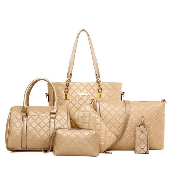 new women pure color turbot grid master bag six piece fashion shoulder cross body ph-cfy20062050
new women pure color turbot grid master bag six piece fashion shoulder cross body ph-cfy20062050