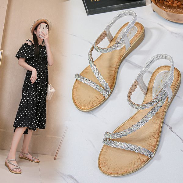 comfort shoes for women 2020 sandals all-match bling bling large size suit female beige summer heels comfort block women's, Black
comfort shoes for women 2020 sandals all-match bling bling large size suit female beige summer heels comfort block women's, Black