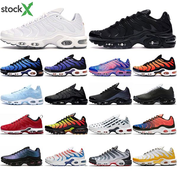 new mens tn plus se running shoes triple black white shark hyper blue spray paint scream green men trainer runner sports sneakers 40-45
new mens tn plus se running shoes triple black white shark hyper blue spray paint scream green men trainer runner sports sneakers 40-45