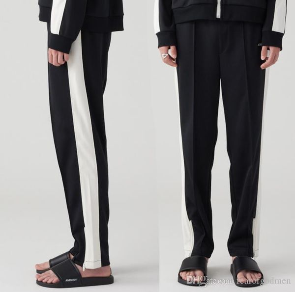 designer mens panelled pants fashion loose zipper elastic waist contrast color pants mens fashion casual clothing, Black
designer mens panelled pants fashion loose zipper elastic waist contrast color pants mens fashion casual clothing, Black