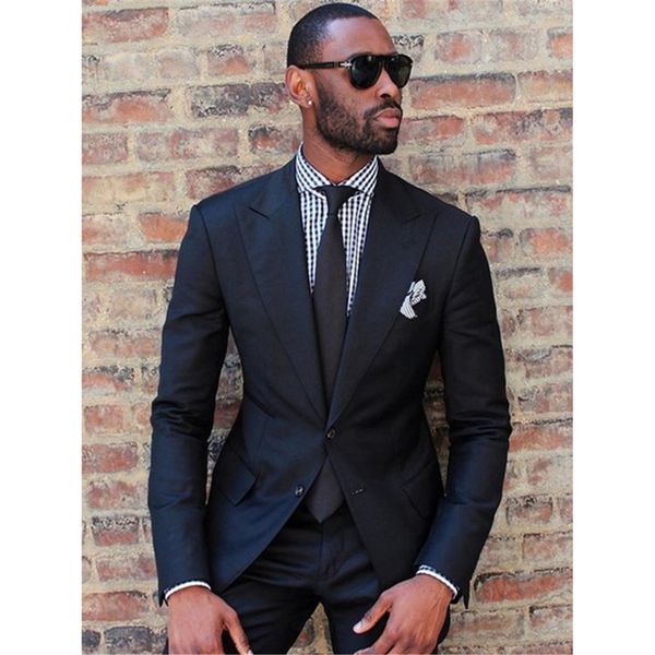 2020 black fashion men's slim fit business suit men fashion 2 pieces custom made suits groom wedding suits, White;black
2020 black fashion men's slim fit business suit men fashion 2 pieces custom made suits groom wedding suits, White;black