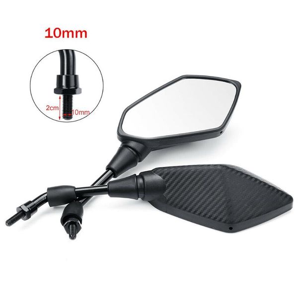 1 pair universal black motorcycle motorbike rearview rear view side mirror 10mm
1 pair universal black motorcycle motorbike rearview rear view side mirror 10mm
