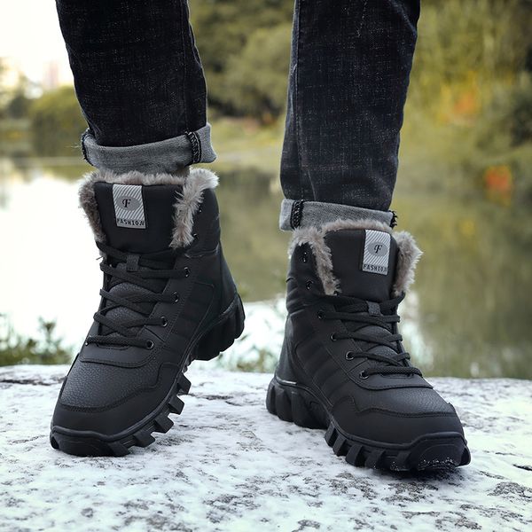 brand men winter snow boots warm super men waterproof leather sneakers outdoor male hiking boots work shoes 35-46, Black;brown
brand men winter snow boots warm super men waterproof leather sneakers outdoor male hiking boots work shoes 35-46, Black;brown