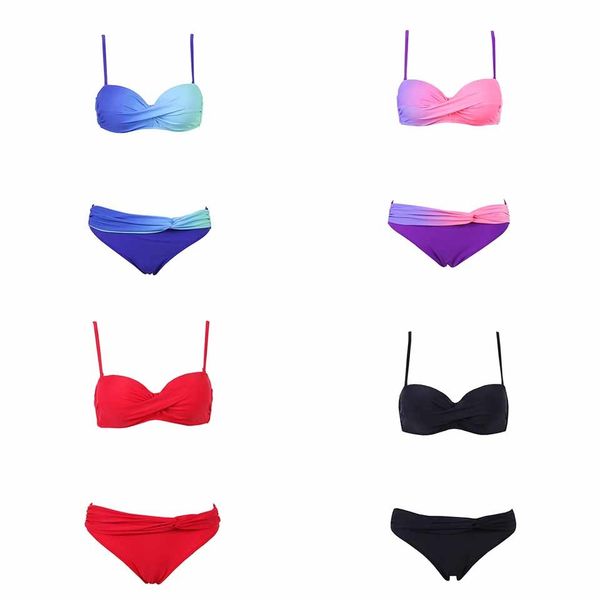 swimwear for women bikinis for women 2019 new women swimsuit bandeau gradient color brazilian bikini beachwear bathing suits, White;black
swimwear for women bikinis for women 2019 new women swimsuit bandeau gradient color brazilian bikini beachwear bathing suits, White;black