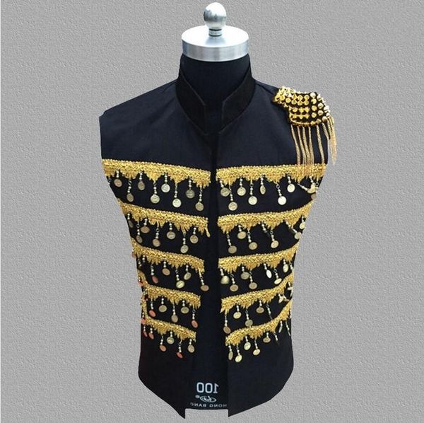 men's vests vest dress male singer jacket show nightclub bar tides men fashion stage costume s-3xl, Black;white
men's vests vest dress male singer jacket show nightclub bar tides men fashion stage costume s-3xl, Black;white