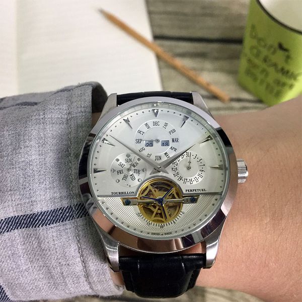 новая мода мужчин s роскошные часы кожаный ремешок tourbillon часы автоматические мужские наручные часы мужские механические часы дизайнер r, Slivery;brown
новая мода мужчин s роскошные часы кожаный ремешок tourbillon часы автоматические мужские наручные часы мужские механические часы дизайнер r, Slivery;brown