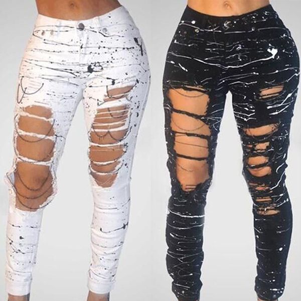 ripped jeans for women new mid-waist hole chain jeans paint pants skinny destroyed pants hole trousers stretch g3p7, Blue
ripped jeans for women new mid-waist hole chain jeans paint pants skinny destroyed pants hole trousers stretch g3p7, Blue