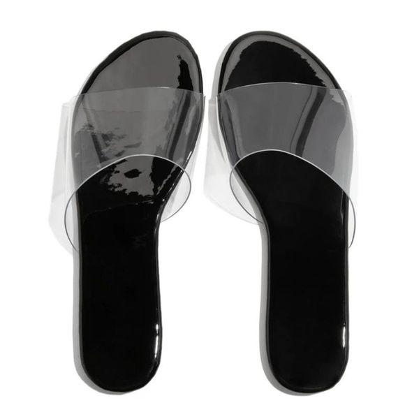 transparent flat women's summer footwear pure color flat slipper beach casual shoes woman non-slip large size flats slaps women, Black
transparent flat women's summer footwear pure color flat slipper beach casual shoes woman non-slip large size flats slaps women, Black