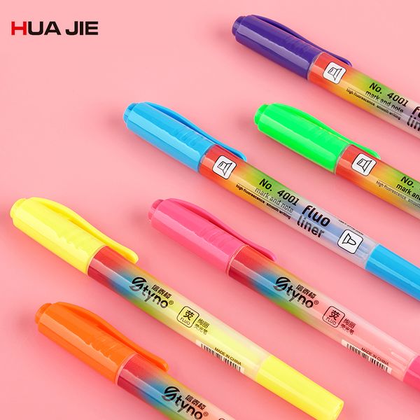 creative double head highlighter pen 4/6 colors student mark graffiti marker pen colorful drawing painting fluorescent 4001, Black;red 
creative double head highlighter pen 4/6 colors student mark graffiti marker pen colorful drawing painting fluorescent 4001, Black;red