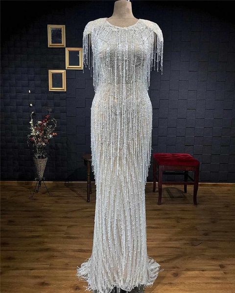 2020 pearls beaded mermaid evening dresses luxury sheath prom gown with tassels vintage plus size arabic formal party gown, Black
2020 pearls beaded mermaid evening dresses luxury sheath prom gown with tassels vintage plus size arabic formal party gown, Black