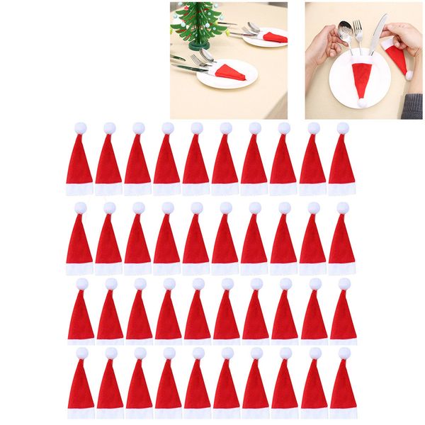 2018 40pcs christmas decorative tableware knife fork set lovely christmas hat storage tool enfeites de natal gift k4
2018 40pcs christmas decorative tableware knife fork set lovely christmas hat storage tool enfeites de natal gift k4