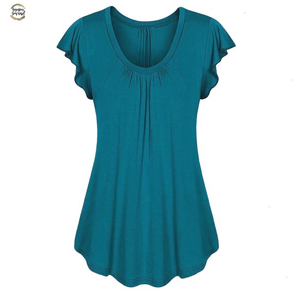 colors 7 plus size s-6xl women solid row pleats ruffled ruched o-neck short sleeve irregular shirt camisa feminina, White
colors 7 plus size s-6xl women solid row pleats ruffled ruched o-neck short sleeve irregular shirt camisa feminina, White