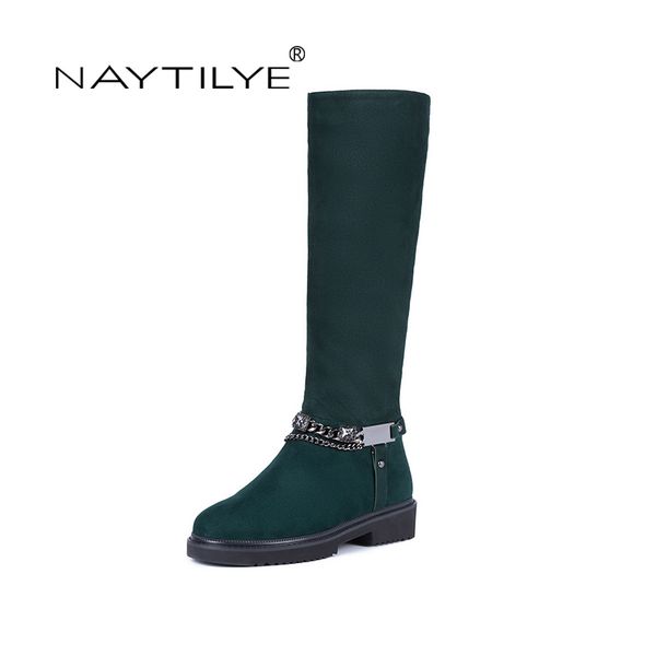 naytilye new 2017 fashion classic suedette high boots shoes woman winter round toe zipper with chain black red green 35-41 size
naytilye new 2017 fashion classic suedette high boots shoes woman winter round toe zipper with chain black red green 35-41 size